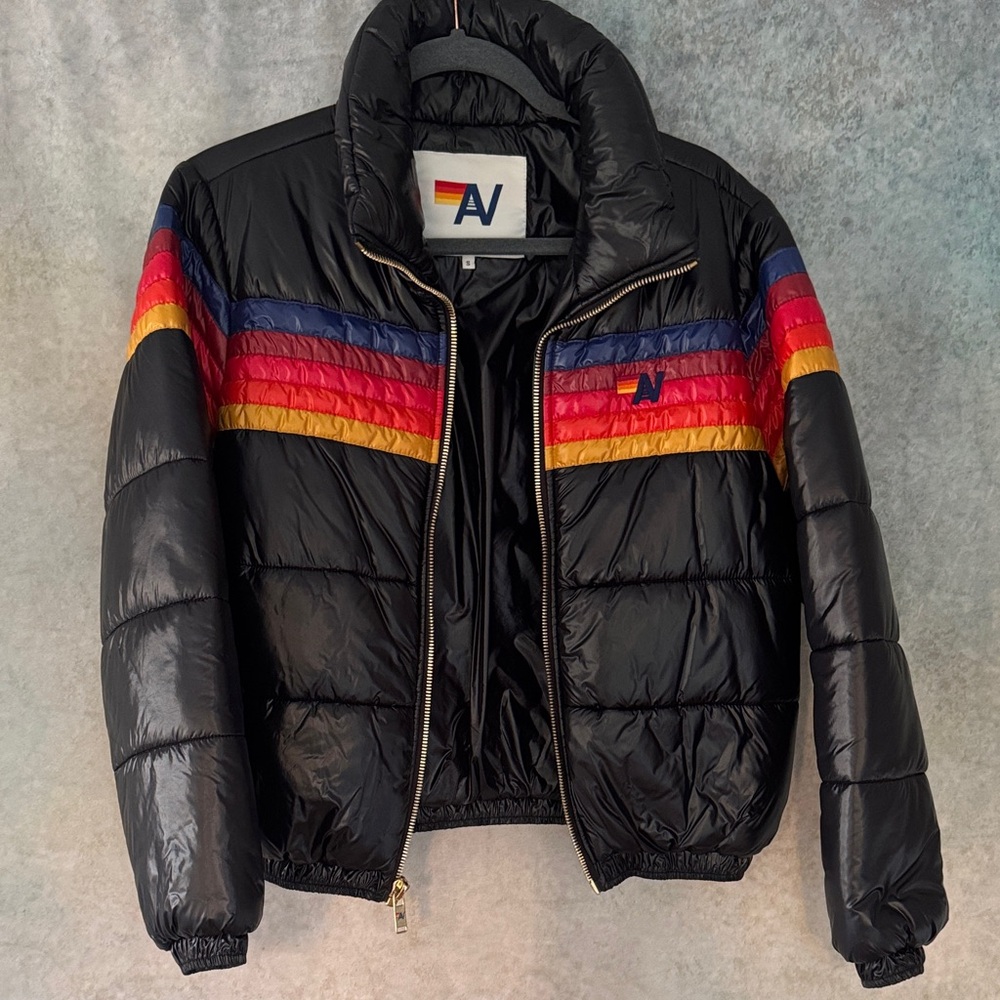 Aviator Nation Luxe Black Puffer Jacket